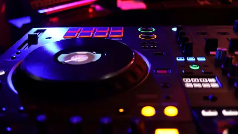 DJ equipment close-up